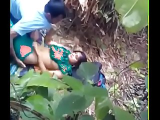 Boyfriend fucked in jungle caught on camera